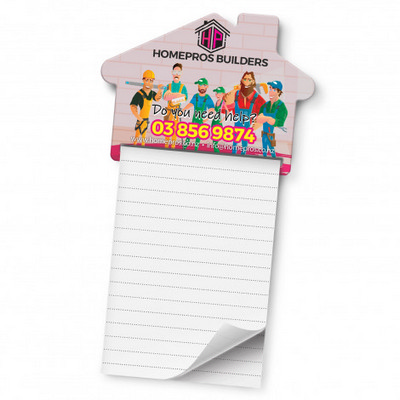 Magnetic House Memo Pad - A