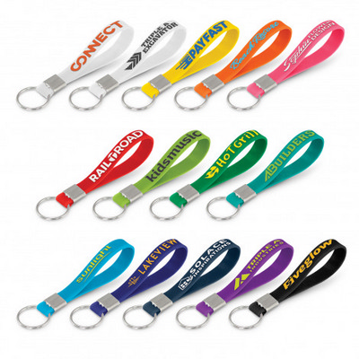 Silicone Key Ring - Embosse