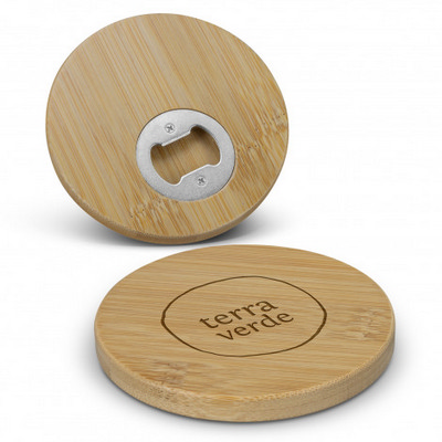 Bamboo Bottle Opener Coaste