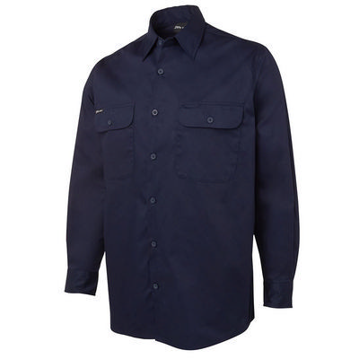 JBS L/S 150G Work Shirt: 2XS - 5XL - Navy