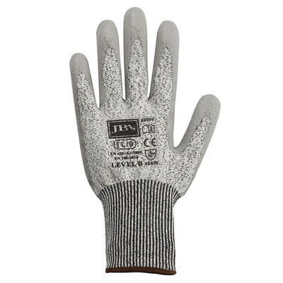 JBS Pu Breathable Cut Reit Level B Glove (12 Pk)  7: S - 2XL - Grey