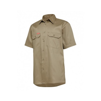 Hard Yakka S/Sl L/Weight Drill Ventilated Shirt